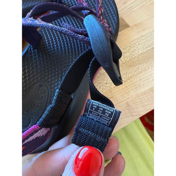 Chaco ZX/1 EcoTread Kids Wildflower Youth 13 - Picture 6 of 7